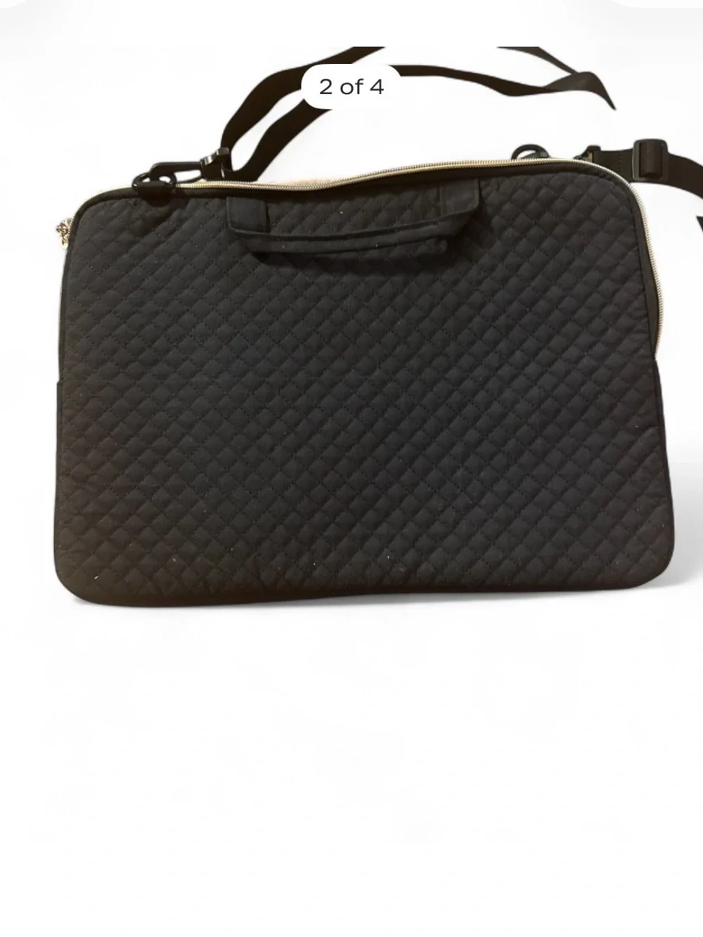 Bagsmart Quilted Black Laptop Bag